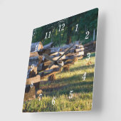 Split Rail hek wandklok (Hoek)