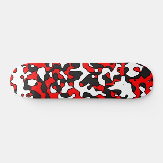 Split Red Camo Persoonlijk Skateboard (Horizontaal)