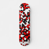 Split Red Camo Persoonlijk Skateboard (Voorkant)
