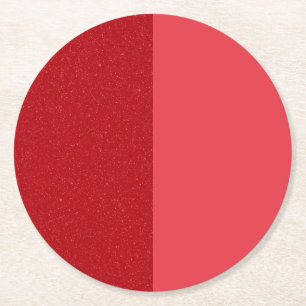 Split Red Custom Coaster Set – Mat en Noise Ronde Kartonnen Onderzetter