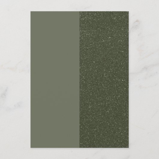 Split-Right Mosgroene Platte Menukaart – Aanpassen (Voorkant)
