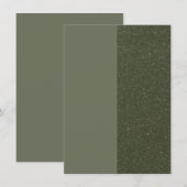 Split-Right Mosgroene Platte Menukaart – Aanpassen (Voorkant / Achterkant)
