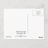 Split Rock Creek State Park Garretson, SD briefkaa Briefkaart (Achterkant)