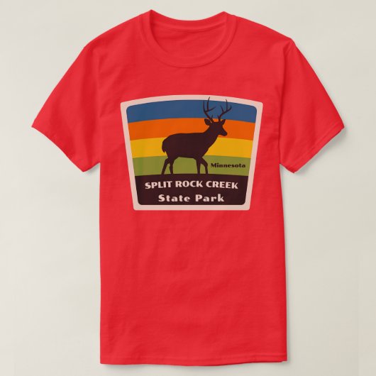 Split Rock Creek State Park Minnesota Roaming Hert T-shirt (Design voorkant)