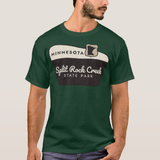 Split Rock Creek State Park Minnesota Welkomstbord T-shirt