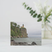 Split Rock Light House en Weathered Branch Briefkaart (Staand voorkant)