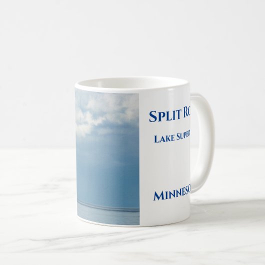 Split Rock Light House op Lake Superior Koffiemok (Voorkant rechts)