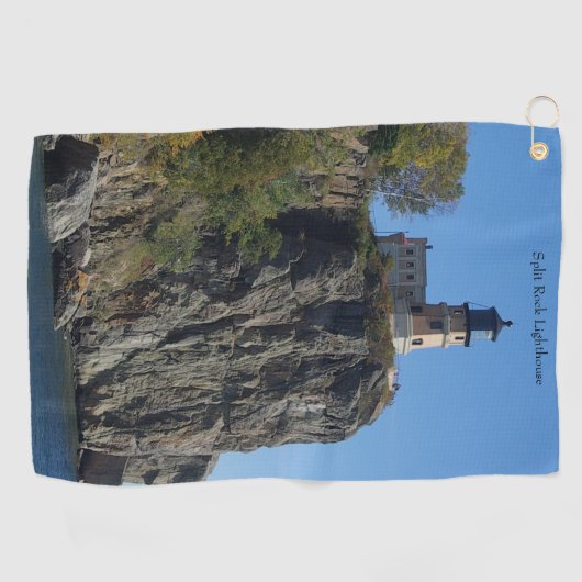 Split Rock Lighthouder van strandgolfhanddoek Golfhanddoek (Horizontaal)
