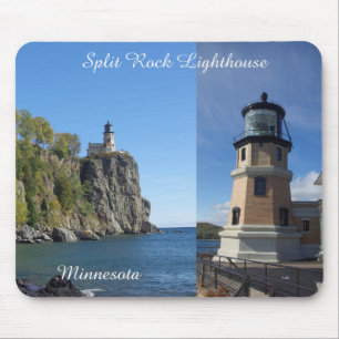 Split Rock Lighthouse 2 afbeelding mousepad Muismat