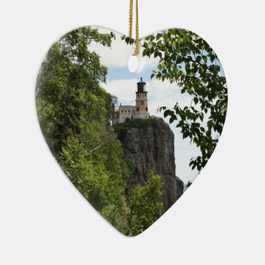 Split Rock Lighthouse 2 Keramisch Ornament (Rechts)