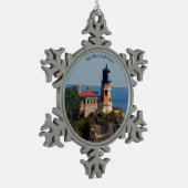 Split Rock Lighthouse ball of snowflake ornament (Links)