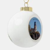 Split Rock Lighthouse ball of snowflake ornament (Links)