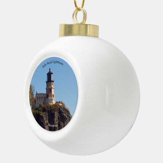 Split Rock Lighthouse ball of snowflake ornament (Rechts)