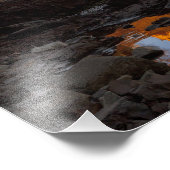 Split Rock Lighthouse bij zonsondergang bij Two Foto Afdruk (Hoek)