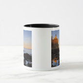 Split Rock Lighthouse bij zonsondergang bij Two Mok (Midden)