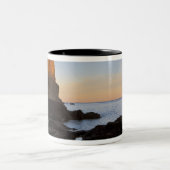 Split Rock Lighthouse bij zonsondergang bij Two Tweekleurige Koffiemok (Center)