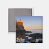 Split Rock Lighthouse bij zonsondergang nabij Two Magneet (Voorkant / Achterkant)