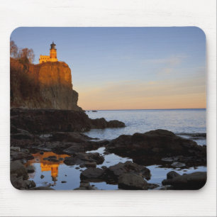 Split Rock Lighthouse bij zonsondergang nabij Two Muismat