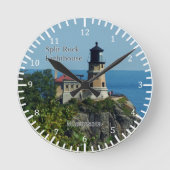 Split Rock Lighthouse clock Ronde Klok (Voorkant)