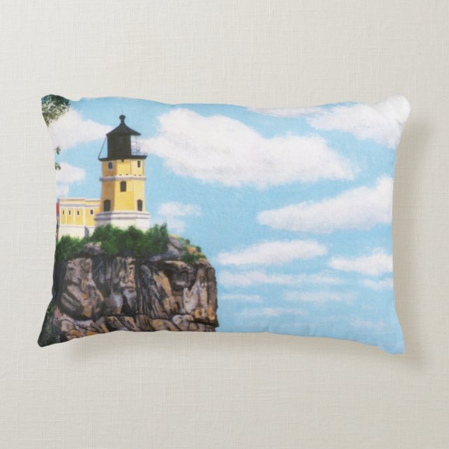 Split Rock Lighthouse Decoratief Kussen (Achterkant)
