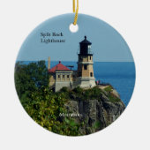 Split Rock Lighthouse, dubbelzijdig versierd Keramisch Ornament (Voorkant)