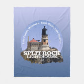 Split Rock Lighthouse Fleece Deken (Voorkant)