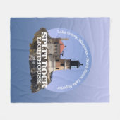 Split Rock Lighthouse Fleece Deken (Voorkant (Horizontaal))