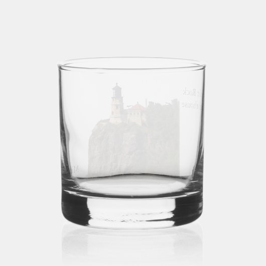 Split Rock Lighthouse glass Whisky Glas (Achterkant)
