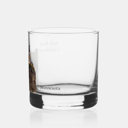 Split Rock Lighthouse glass Whisky Glas (Links)