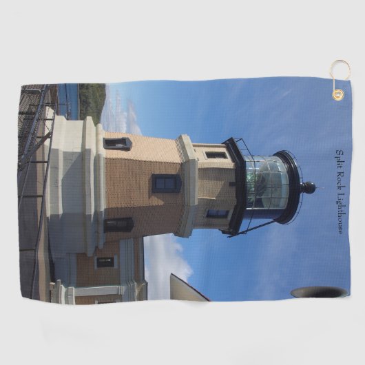 Split Rock Lighthouse golfhanddoek (Horizontaal)
