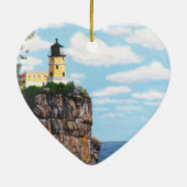 Split Rock Lighthouse Keramisch Ornament (Achterkant)