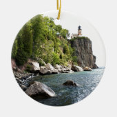 Split Rock Lighthouse Keramisch Ornament (Voorkant)
