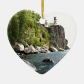 Split Rock Lighthouse Keramisch Ornament (Voorkant)