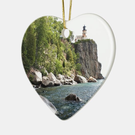 Split Rock Lighthouse Keramisch Ornament (Links)