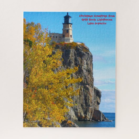 Split Rock Lighthouse Lake Superior. Legpuzzel (Verticaal)