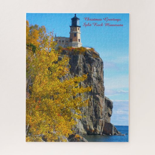 Split Rock Lighthouse Lake Superior. Legpuzzel (Verticaal)