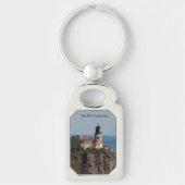 Split Rock Lighthouse metal key chain Sleutelhanger (Voorkant)