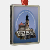 Split Rock Lighthouse Metalen Ornament (Rechts)