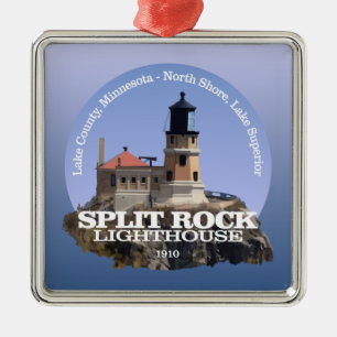 Split Rock Lighthouse Metalen Ornament