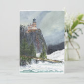 Split Rock Lighthouse Minnesota bedankkaart (Staand voorkant)