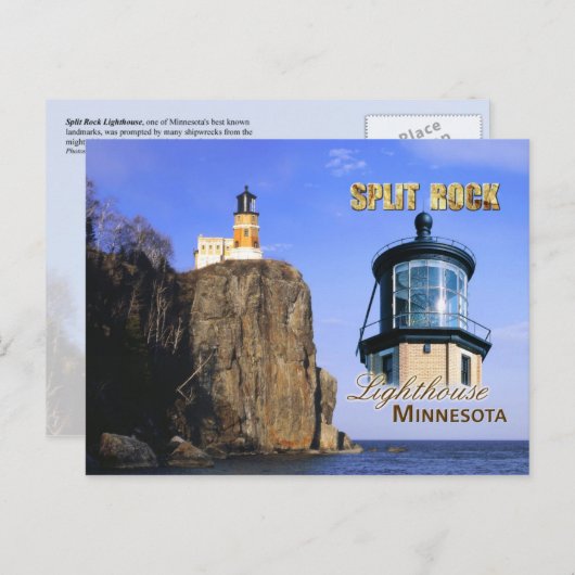 Split Rock Lighthouse, Minnesota Briefkaart (Voorkant / Achterkant)
