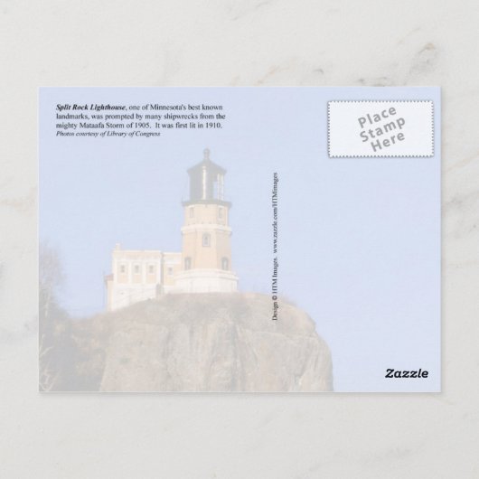 Split Rock Lighthouse, Minnesota Briefkaart (Achterkant)