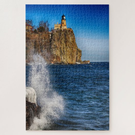 Split Rock Lighthouse Minnesota Jigzaag Puzzle Legpuzzel (Verticaal)