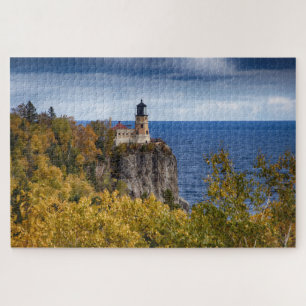Split Rock Lighthouse Minnesota Jigzaag Puzzle Legpuzzel