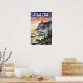 Split Rock Lighthouse Minnesota Reisposter uit het Poster (Keuken)