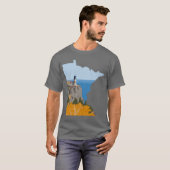 Split Rock Lighthouse Minnesota Sticker T-shirt (Voorkant volledig)
