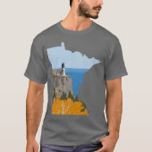 Split Rock Lighthouse Minnesota Sticker T-shirt (Voorkant)
