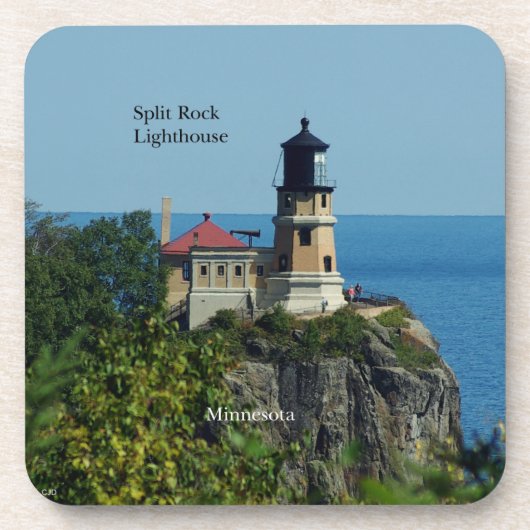 Split Rock Lighthouse set van 6 plastic onderzette Bier Onderzetter (Voorkant)