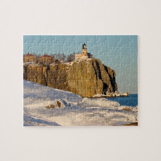 Split Rock Lighthouse State Park aan het meer Legpuzzel (Horizontaal)