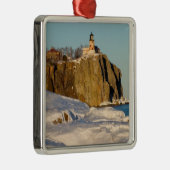 Split Rock Lighthouse State Park aan het meer Metalen Ornament (Rechts)